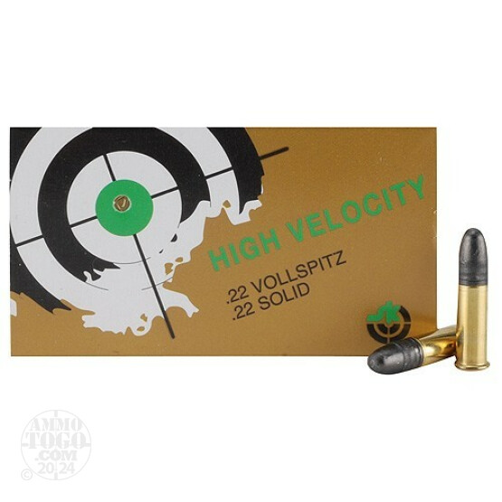 500rds - 22LR SK High Velocity 40gr. Solid Point Ammo