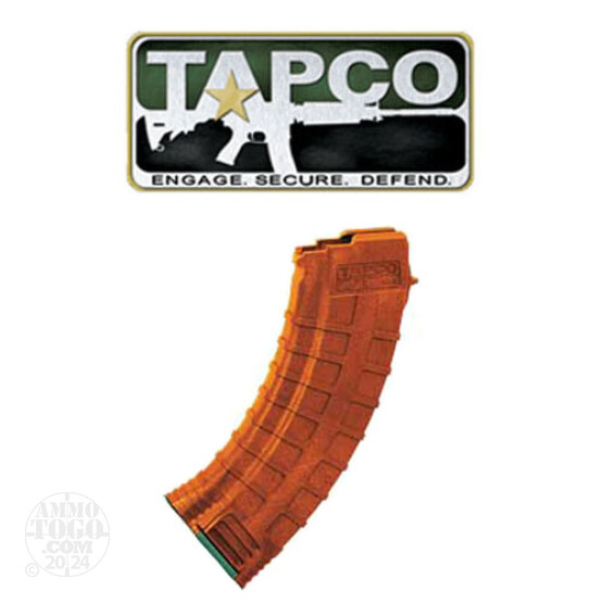 1 - AK-47 TAPCO 30rd. Bakelite Orange Polymer Magazine
