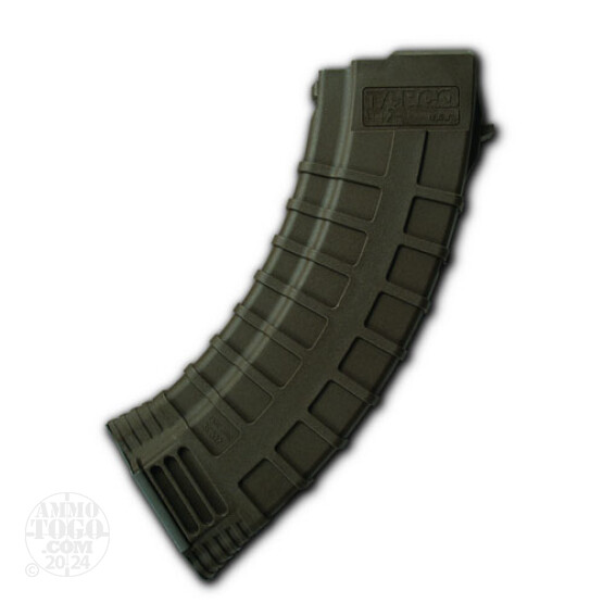 1 - AK-47 TAPCO 30rd. Pinned to 10rd. OD Green Polymer Magazine