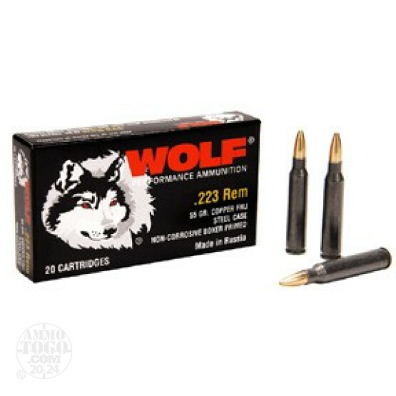 1000rds - 223 Wolf 75gr Hollow Point Ammo