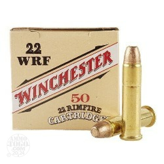 50rds - .22 WRF Winchester 45gr. Flat Nose Ammo
