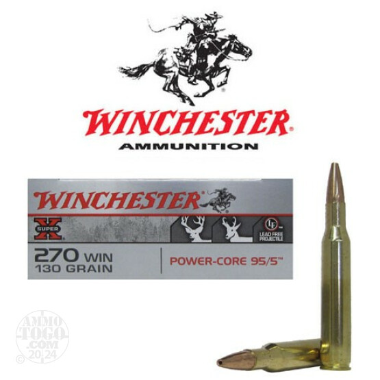 20rds - 270 Winchester Super-X Power-Core 130gr. BTHP Ammo