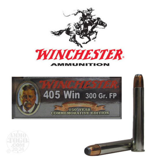 20rds - 405 Win. Winchester 300gr Teddy Roosevelt Limited Edition