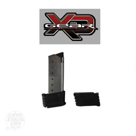 1 - Springfield Armory XDS .45ACP 7rd. Stainless Steel Magazine w/ Springfield #1 and #2 Mag X-Tension