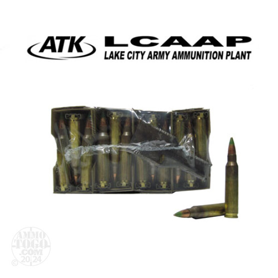 120rds - 5.56 Federal Lake City XM855 62gr. FMJ Penetrator Ammo on Strippers