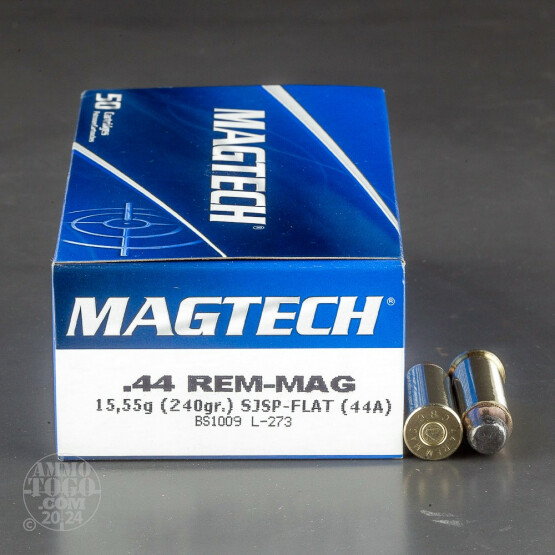 50rds - 44 Mag MAGTECH 240gr. Jacketed Soft Point Ammo