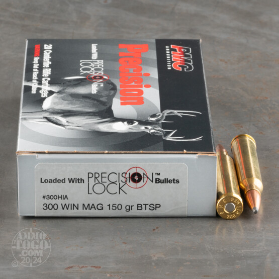 200rds – 300 Win Mag PMC Precision 150gr. SPBT Ammo