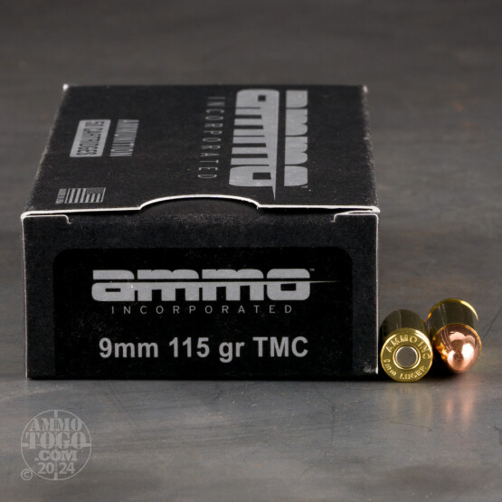 1000rds – 9mm Ammo Inc. 115gr. TMJ Ammo