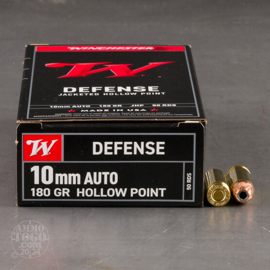 500rds – 10mm Winchester W Defense 180gr. JHP Ammo