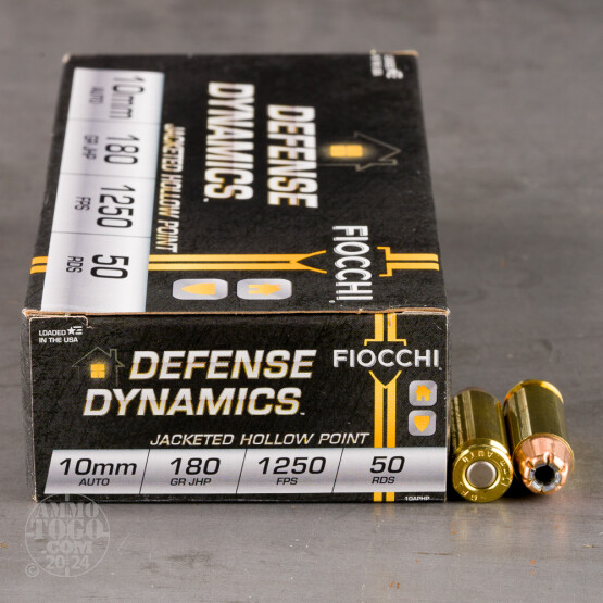 500rds – 10mm Fiocchi 180gr. JHP Ammo