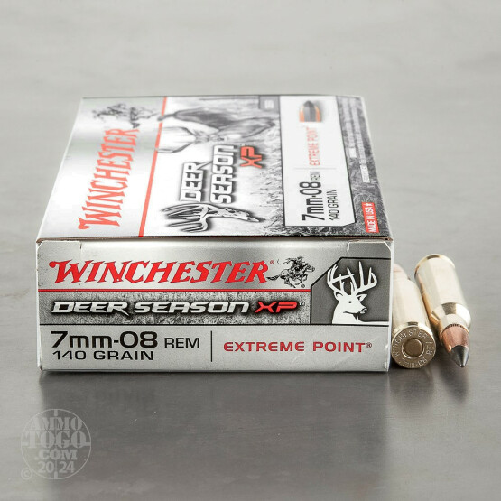 20rds – 7mm-08 Winchester Deer Season XP 140gr. Extreme Point Polymer Tip Ammo