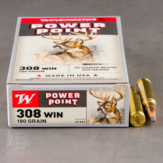 200rds - 308 180gr. Winchester Super-X Power Point Ammo