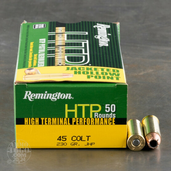 50rds - 45 Long Colt Remington High Terminal Performance 230gr. JHP Ammo