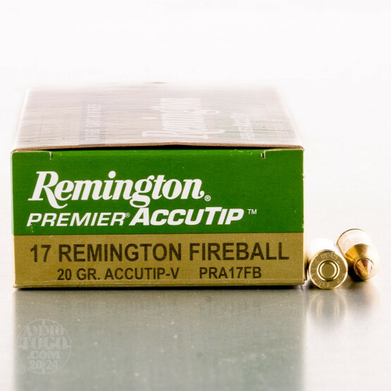 20rds – 17 Fireball Remington 20gr. AccuTip-V Ammo