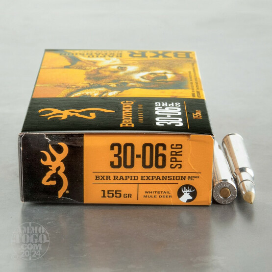 20rds - 30-06 Browning BXR 155gr. Polymer Tipped Ammo