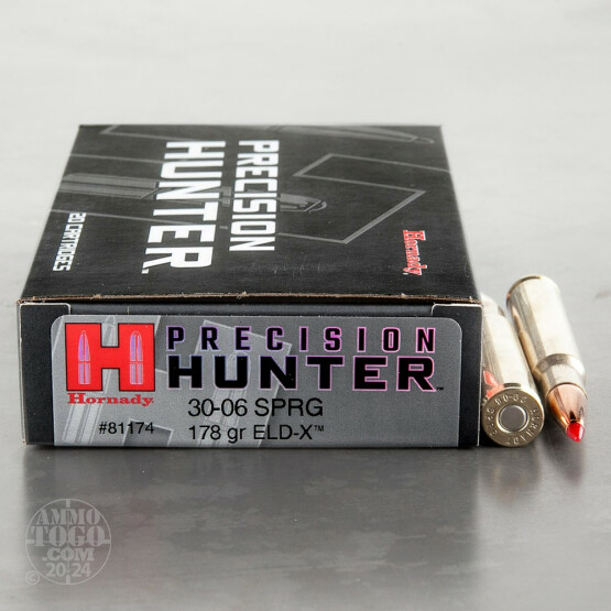 20rds – 30-06 Hornady Precision Hunter 178gr. ELD-X Ammo