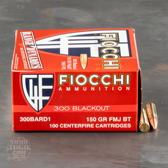 500rds – 300 AAC Blackout Fiocchi 150gr. FMJBT Ammo