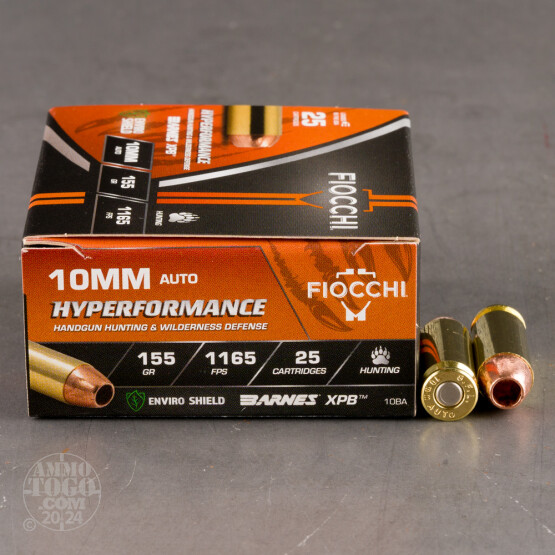 25rds – 10mm Fiocchi 155gr. SCHP Ammo