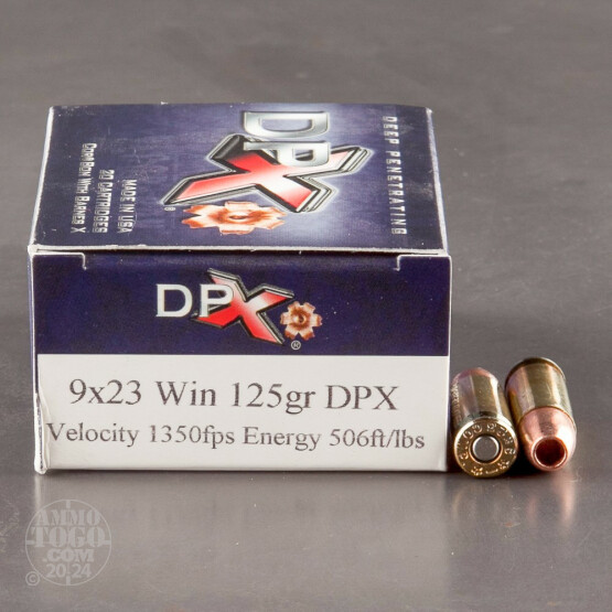 20rds - 9x23 Win. Corbon 125gr. DPX Hollow Point Ammo