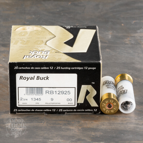 250rds – 12 Gauge Rio Buck Royal 2-3/4" 00 Buck 9P Ammo