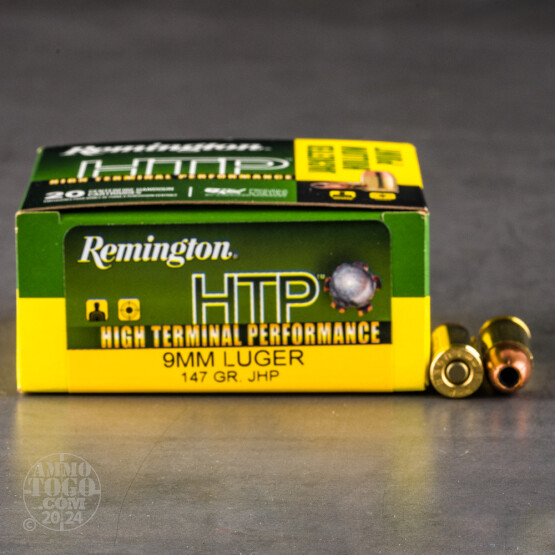 20rds – 9mm Remington HTP 147gr. JHP Ammo