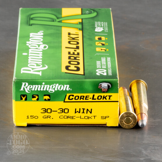 20rds - 30-30 Remington 150gr. Core-Lokt Soft Point Ammo
