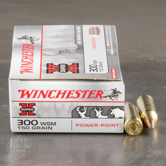 20rds - 300 WSM Winchester Super-X 150gr. Power-Point Ammo