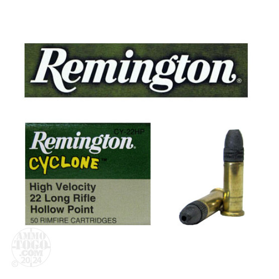 500rds – 22 LR Remington 22 Cyclone 36gr. LHP Ammo