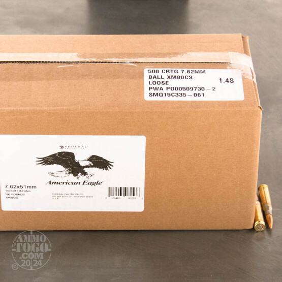 1000rds – 7.62x51mm Federal American Eagle 149gr. FMJ Ammo