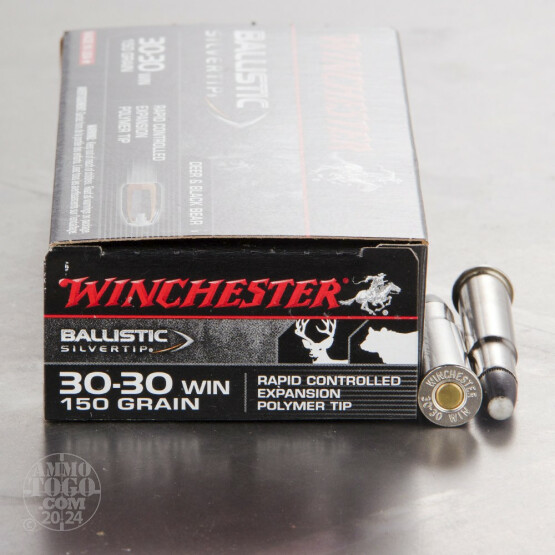 100rds - 30-30 Winchester Super-X 150gr. Silver Tip Ammo