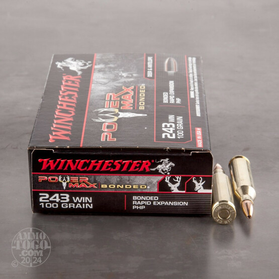 20rds - 243 Winchester 100gr. Super-X Power Max Bonded HP Ammo