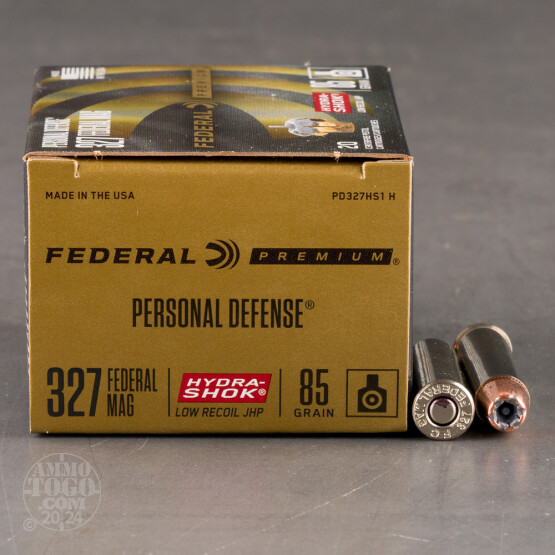 20rds - 327 Federal Magnum Federal Hydra-Shok 85gr. Hollow Point Ammo