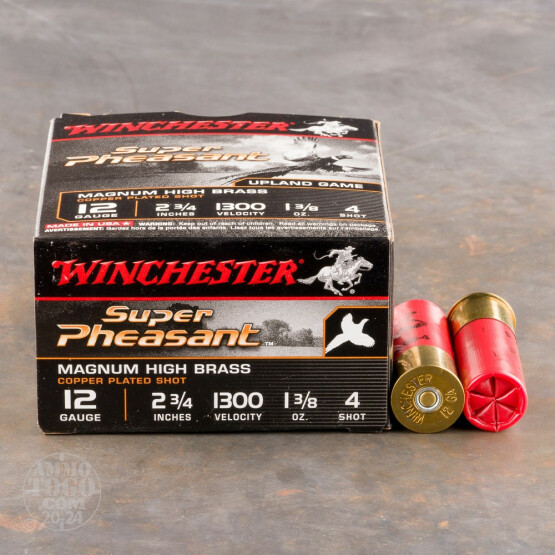 250rds - 12 Gauge Winchester Super Pheasant 2 3/4" 1 3/8oz. #4 Shot