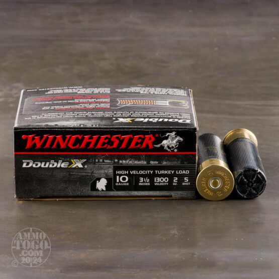 100rds - 10 Gauge Winchester Supreme High Velocity 3 1/2" 2oz. #5 Shot Ammo
