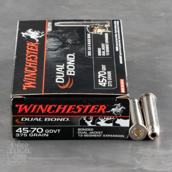 20rds - 45-70 Govt. Winchester Supreme Elite 375gr. DJHP Bonded Ammo