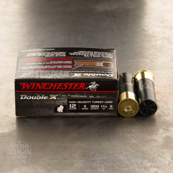 10rds - 12 Gauge Winchester Double-X Turkey 1 3/4 Ounce 3" #6 Shot Ammo