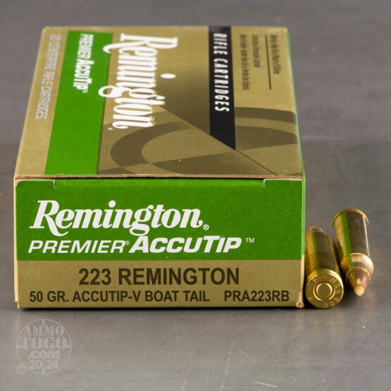 200rds – 223 Rem Remington Premier AccuTip 50gr. AccuTip-V Ammo