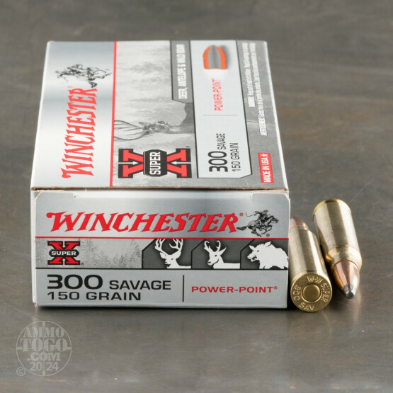 20rds - 300 Savage Winchester 150gr. Super-X Power Point Ammo