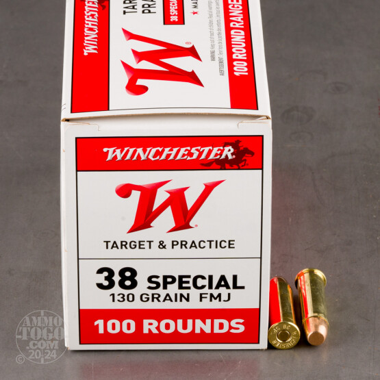 500rds - 38 Special Winchester USA 130gr. FMJ Value Pack Ammo