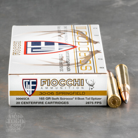 20rds – 30-06 Fiocchi Extrema 165gr. Polymer Tipped Spitzer Ammo