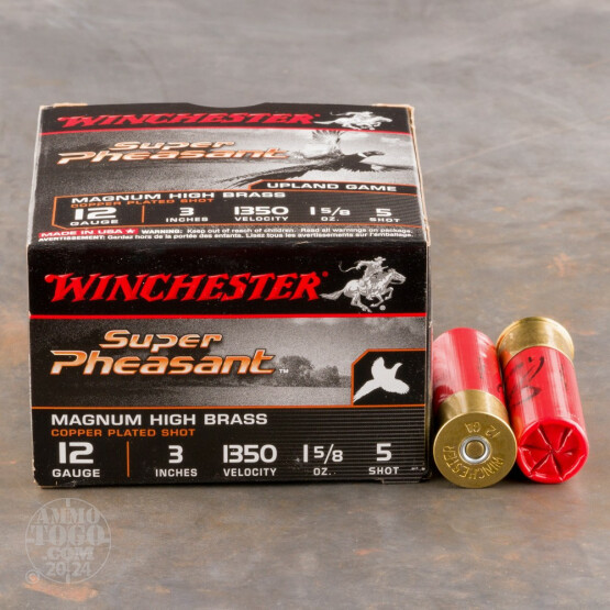 25rds - 12 Gauge Winchester Super-X Super Pheasant 3"  1 5/8oz.  #5 Load