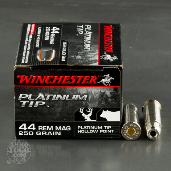 20rds - 44 Mag Winchester Supreme 250gr. Platinum Tip HP Ammo