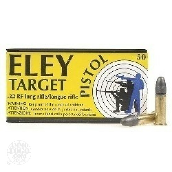5000rds - 22LR Eley Target Pistol 40gr. Solid Point Ammo
