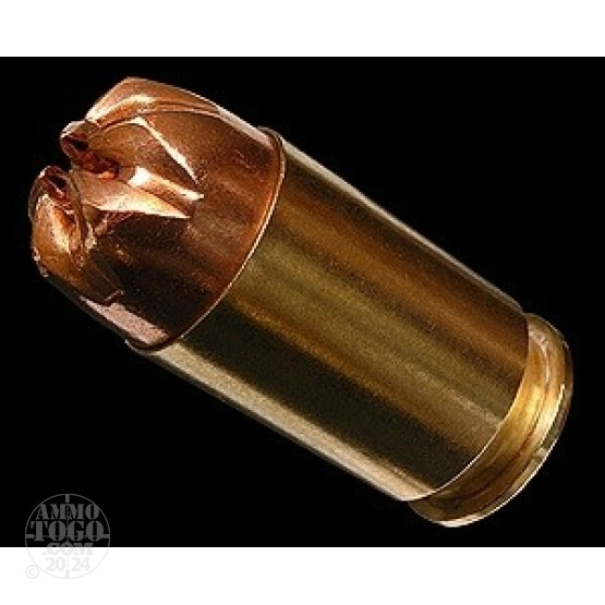 6rds - 45 GAP Extreme Shock 185gr. Fang Face Hollow Point Ammo