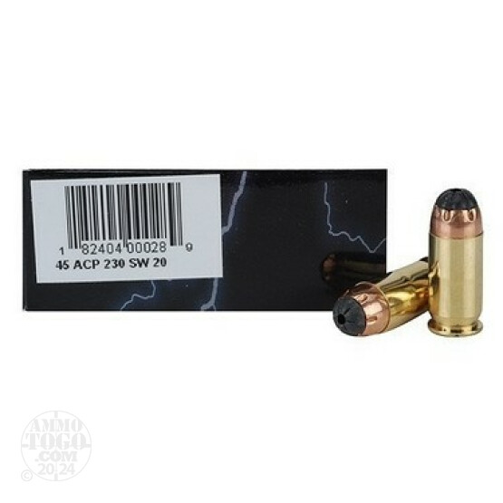 20rds - 45 ACP Extreme Shock 230gr. Silent Warrior SubSonic Round