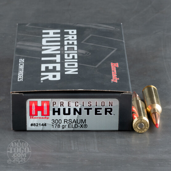 20rds – 300 Rem SA Ultra Mag Hornady Precision Hunter 178gr. ELD-X Ammo