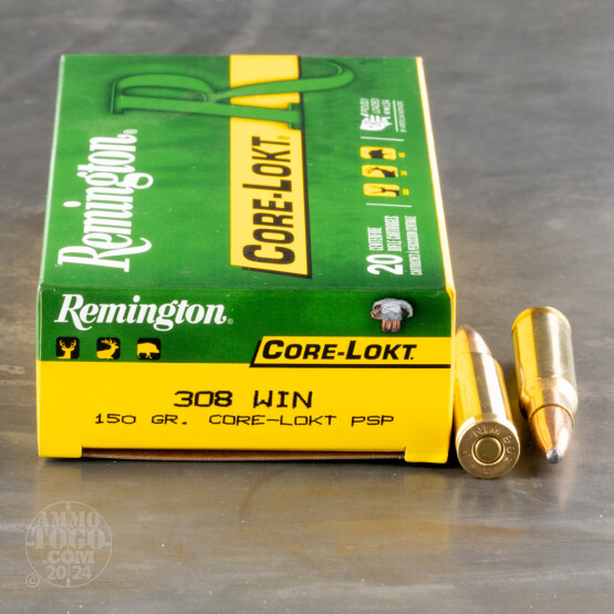 200rds – 308 Win Remington Core-Lokt 150gr. PSP Ammo