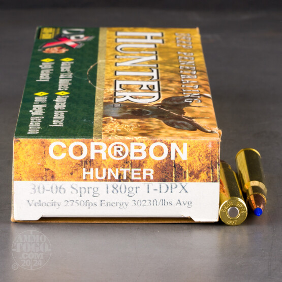 20rds - 30-06 Corbon DPX 180gr Hollow Point Ammo