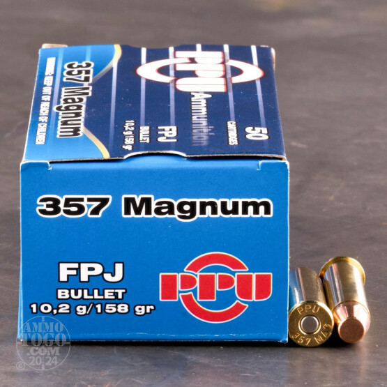 50rds - 357 Magnum Prvi Partizan 158gr. FPJ Ammo