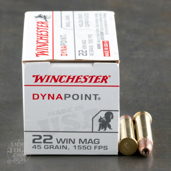 50rds - .22 Mag Winchester 45gr. Dyna-Point Ammo